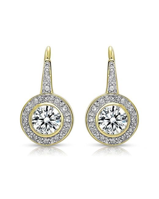 Rachel Glauber Metallic 14k Plated Earrings