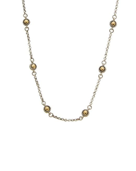 Konstantino Metallic Aspasia & 18K Station Necklace