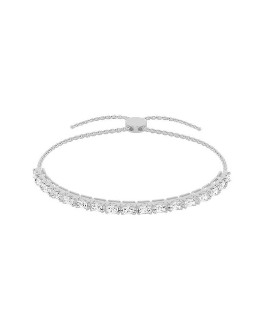 Lab Grown Diamonds White 14K 1.50 Ct. Tw. Lab-Grown Diamond Bolo Bracelet