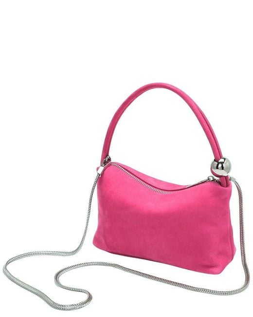 Tiffany & Fred Paris Pink Tiffany And Fred Paris Mini Suede Leather Shoulder Bag
