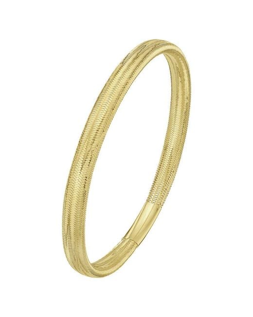 Italian Gold Yellow 14K Stretchable Bangle