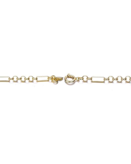 Genevive Jewelry Metallic Rachel Glauber 14K Plated Link Chain Bracelet