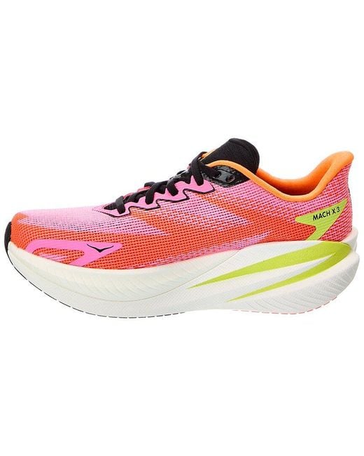 Hoka One One Pink Mach X 3 Sneaker