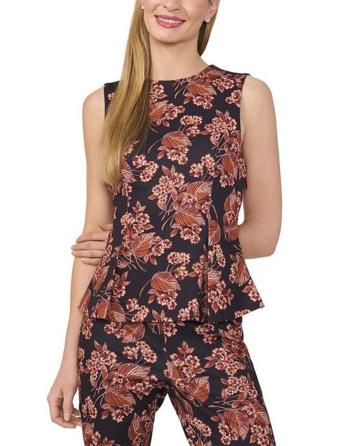 Ted Baker Red Pleated Knit Tank