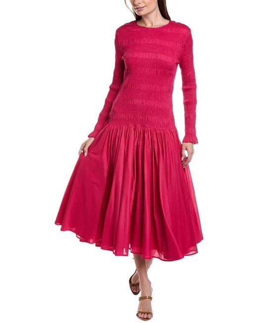 Merlette Pink Syden Midi Dress