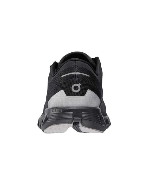 On Shoes Black Cloud X 3 Cushioned-sole Mesh Low-top Trainers