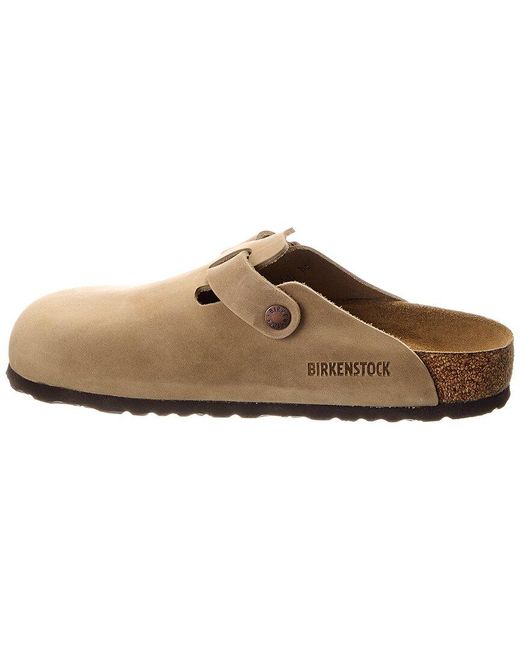Birkenstock Brown Boston Leather Mule