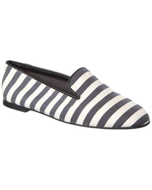 Tod's White Canvas & Leather Slipper