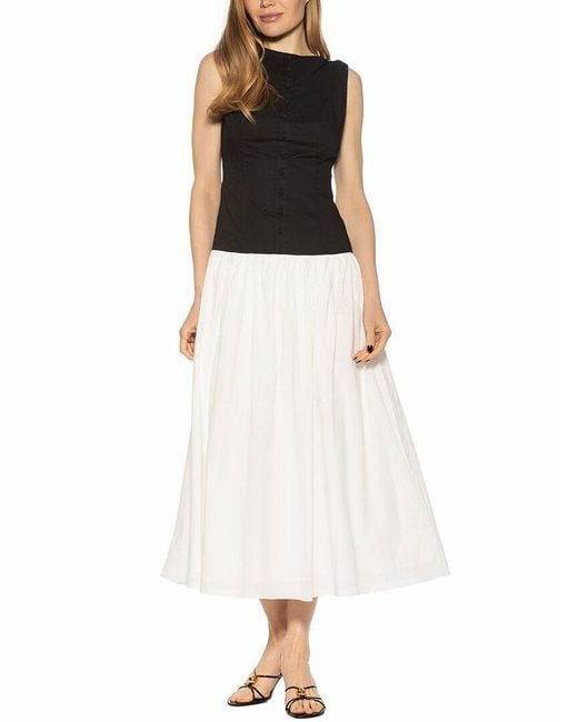 Alexia Admor White Solenne A-Line Dress