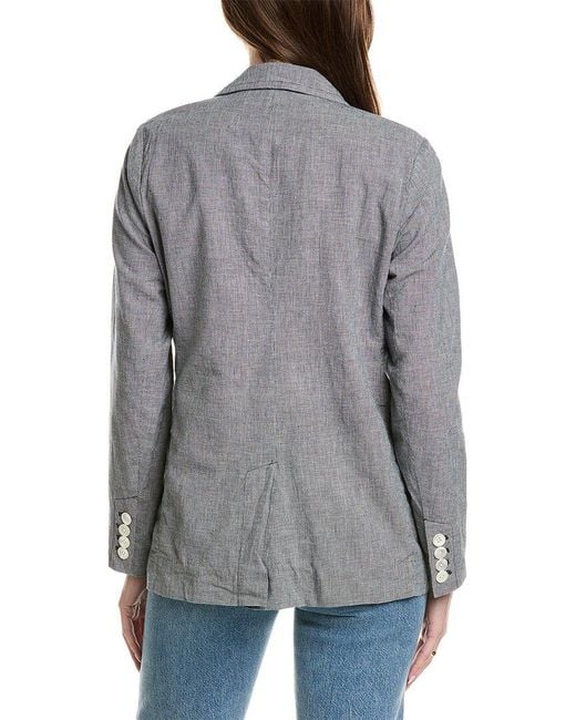 Alex Mill Gray Boy Linen-Blend Blazer