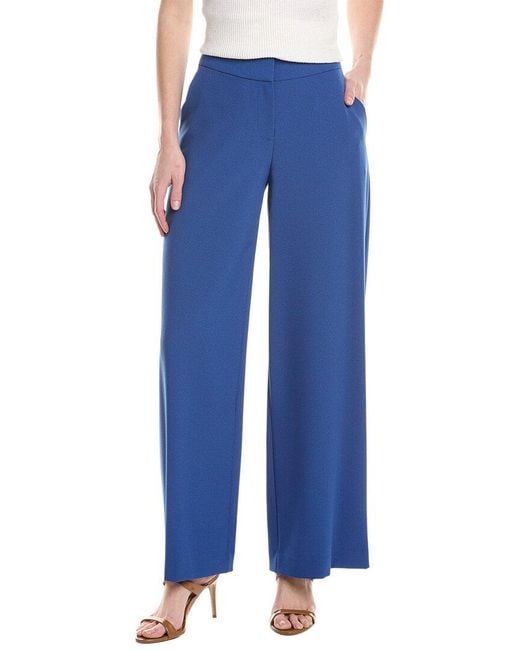 Tahari Blue Crepe Pant