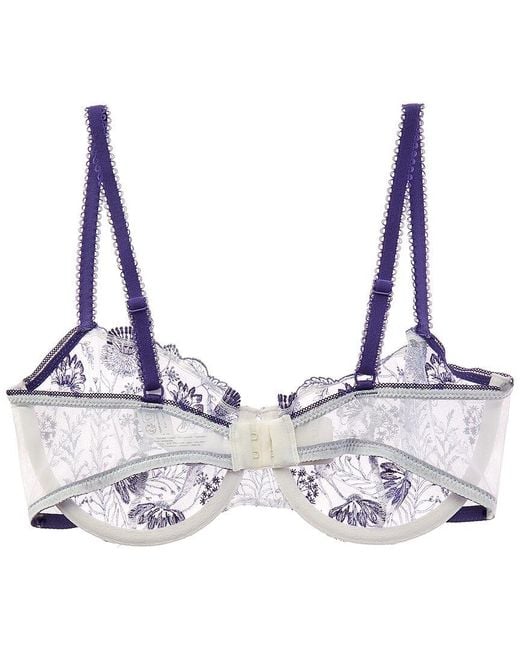Passionata Purple Chloe Wired Lace Demi Bra