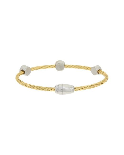Juvell Metallic 18K Plated Cz Bangle Bracelet