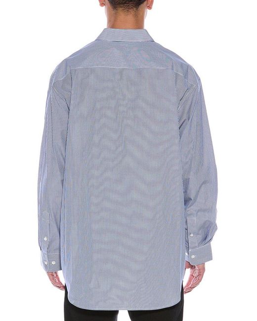 Helmut Lang Blue Oversized Shirt for men