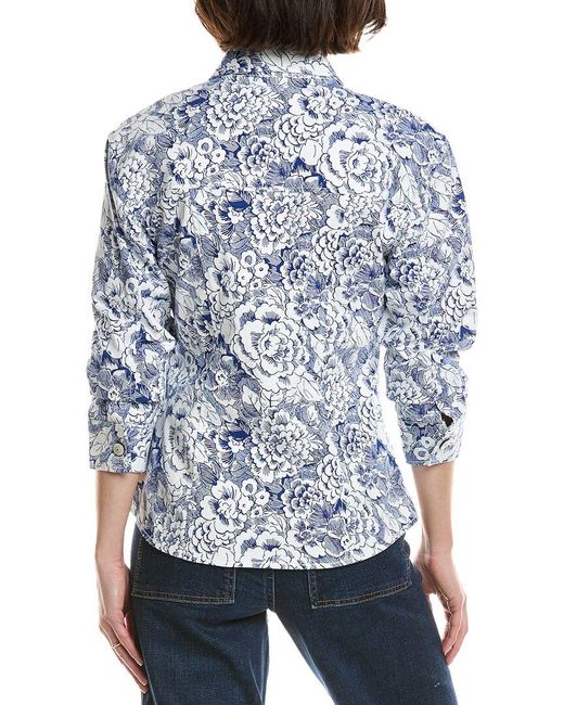 Cinq À Sept Blue Sketchbook Canyon Jacket
