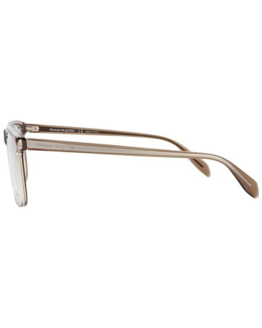 McQueen White Am0247O 56Mm Optical Frames for men
