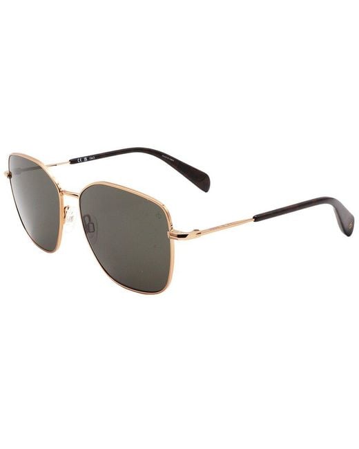 Rag & Bone Metallic Rnb1082 57Mm Sunglasses