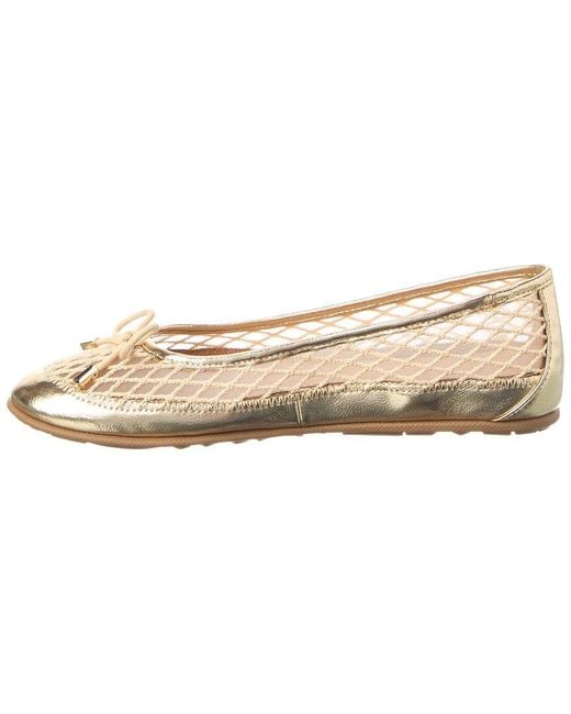 Aerosoles White Palma Leather & Canvas Flat