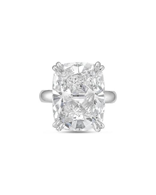 Diana M White Diana M. Platinum 12.00 Ct. Tw. Lab-Grown Diamond Solitaire Ring
