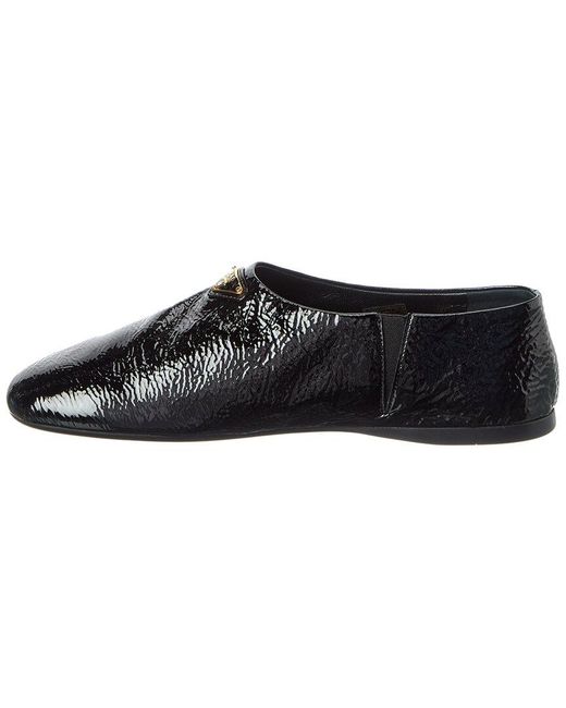 Prada Black Patent Ballerina Flat