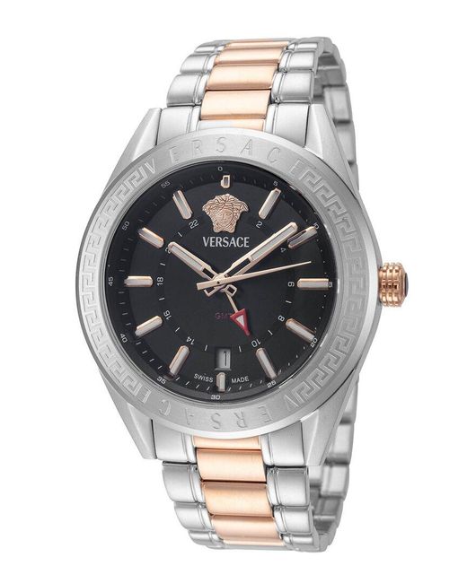 Versace Gray V-Code Watch for men