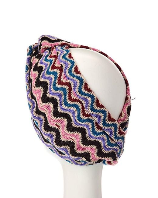 Missoni Blue Wool-Blend Headband
