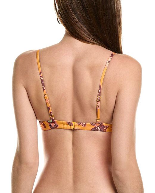 A.L.C. Orange A..C. Cleo Scoop Bikini Top