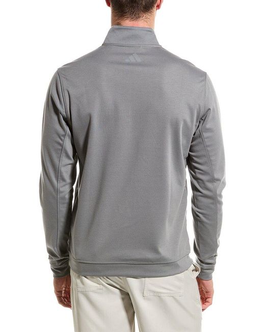 Adidas Originals Gray Elevated 1/4-zip Pullover for men