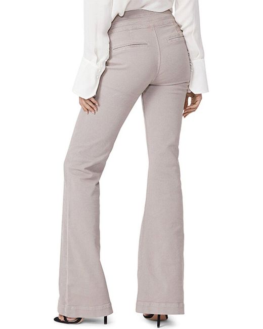 PAIGE Gray Corset Genevieve Wide Flare Pant