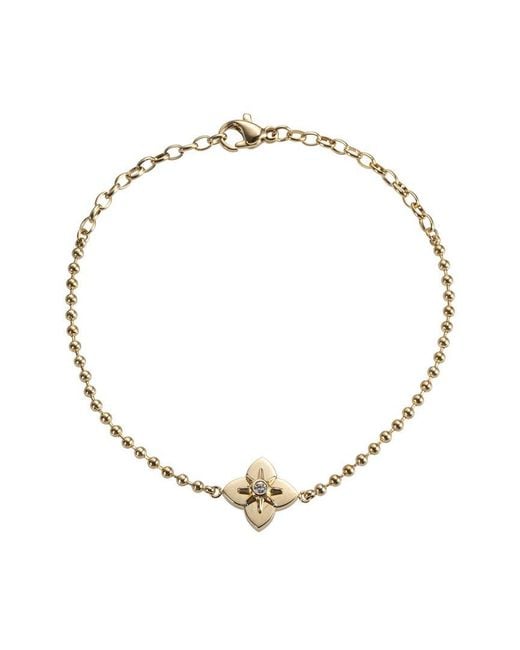 jean claude Metallic Stainless Steel Cz Bracelet