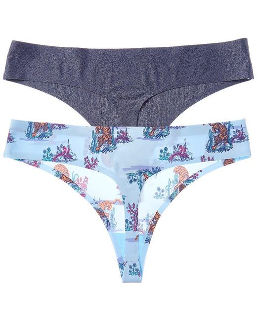 Honeydew Intimates Blue 2Pk Skinz Thong