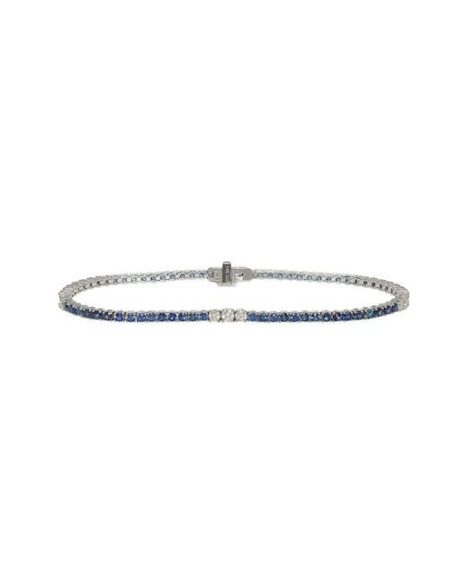 Diana M Multicolor Fine Jewelry 14k 2.93 Ct. Tw. Diamond & Sapphire Bracelet