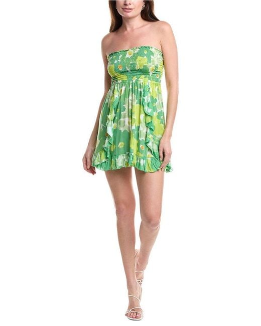 Tiare Hawaii Green Hoku Mini Dress