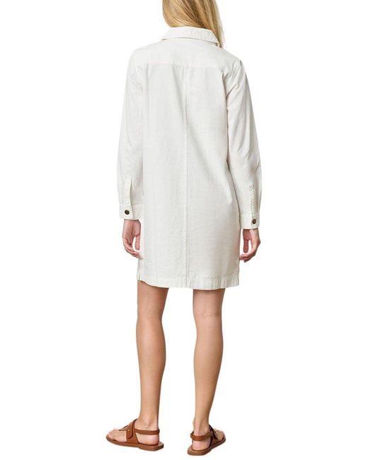 Lilla P Natural Split Neck Collared Dress