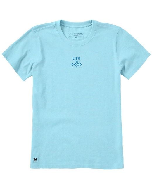 Life Is Good. Blue Crusher T-Shirt