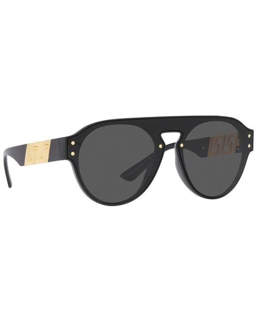 Versace Black Unisex 4420 44mm Sunglasses