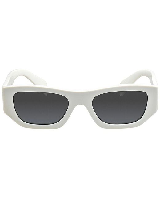 Prada White Pra01S 53 53Mm Sunglasses