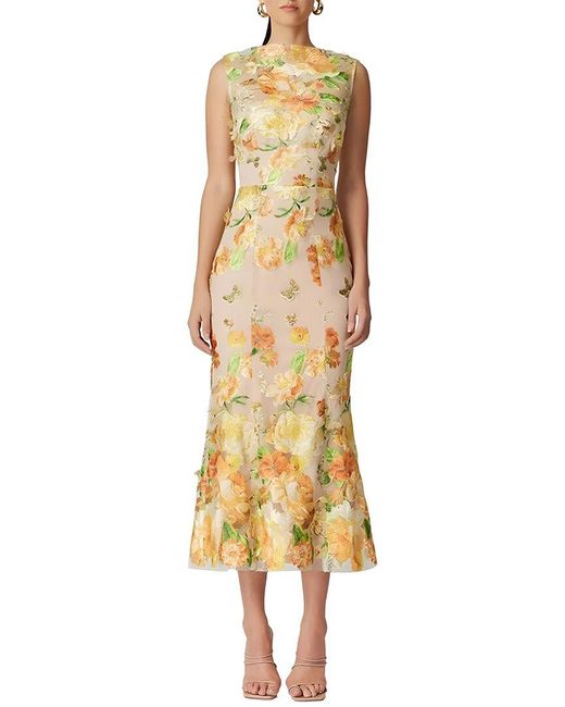 MIRA RICHI Metallic Midi Dress