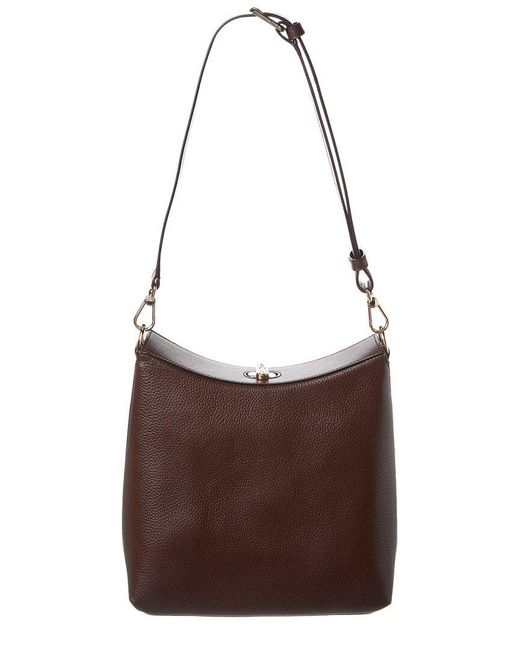 Furla Danae Leather Hobo Bag in Brown | Lyst