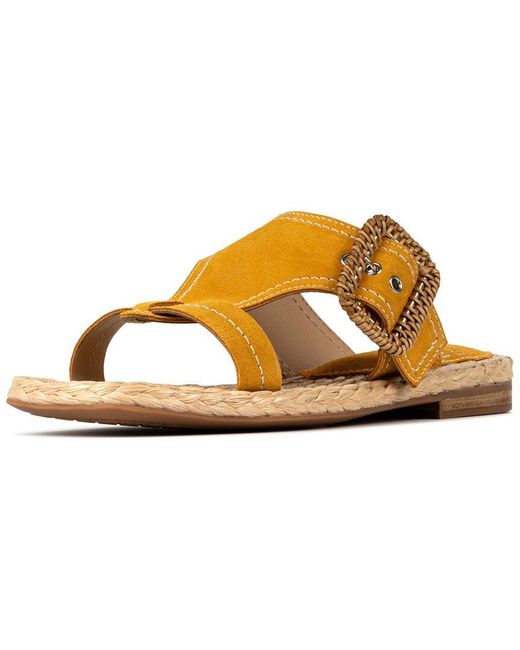 Donald J Pliner Metallic Hilari Leather Sandal