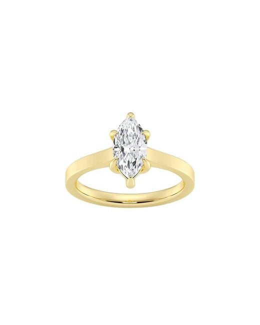 Lab Grown Diamonds Metallic 14K 1.00 Ct. Tw. Lab-Grown Diamond Solitaire Engagement Ring