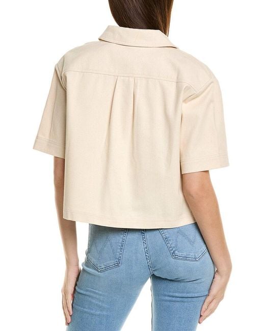1.STATE Blue Cropped Jacket