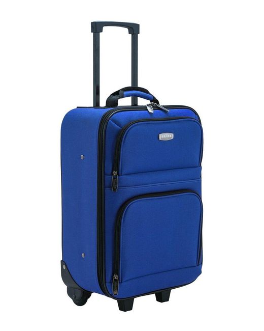 Elite Luggage Blue 19.5" Carry-on Rolling Luggage
