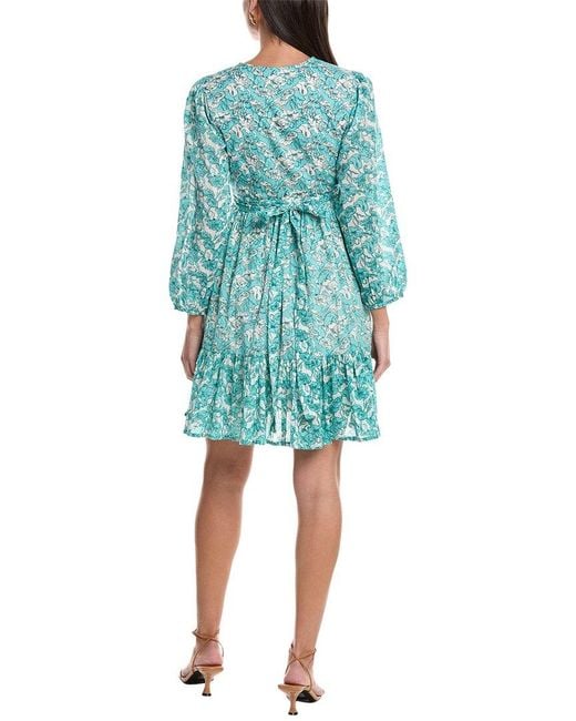Ro's Garden Blue Drew Mini Dress