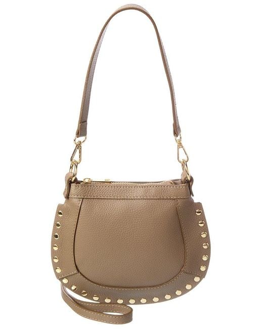 Isabella Rossetti Gray Riley27 Leather Shoulder Bag