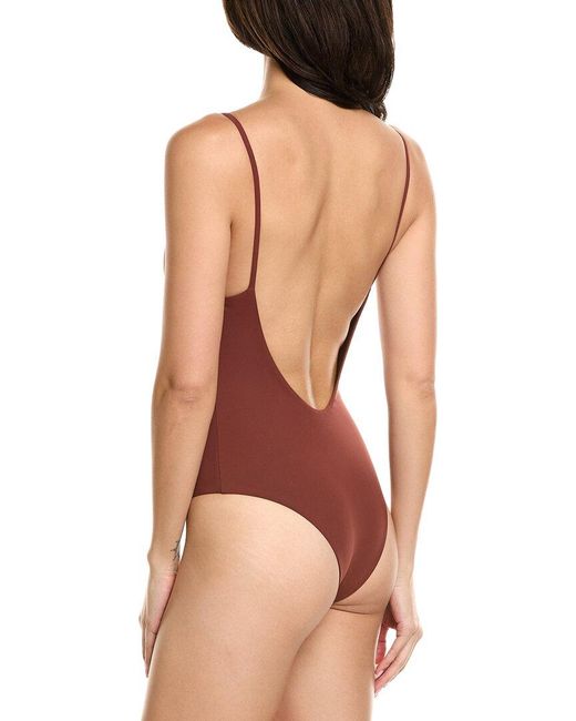 Anemos Brown Keyhole One-Piece