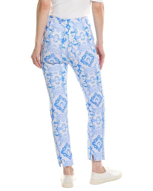Gretchen Scott Blue Gripless Pull-On Pant