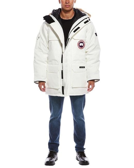 Canada Goose White Expedition Down Heritage Parka for men