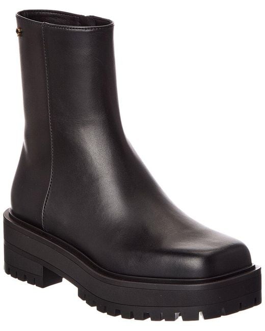 Gianvito Rossi Black Warner 20 Leather Boot