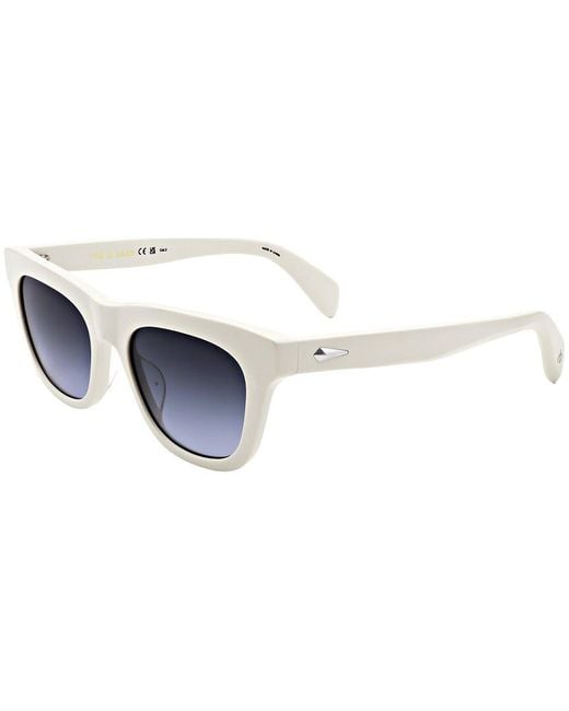 Rag & Bone Blue Rnb1086 52Mm Sunglasses